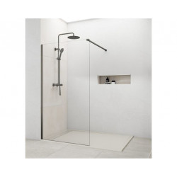 Paroi de douche fixe couleur  TITANIUM