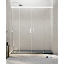 White Shower Screen