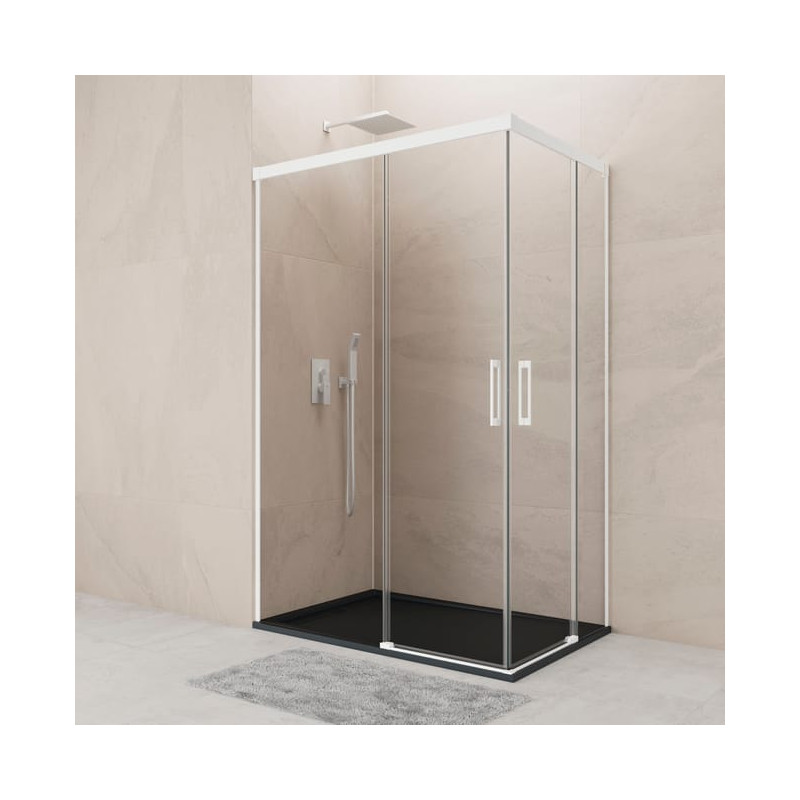 White Shower Screen