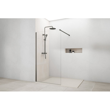 Pare douche doré brossé