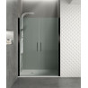 Black  Frontal de Ducha 2 puertas  Abatibles