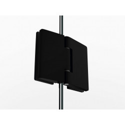 Paroi de douche avec charnière  profile NOIR