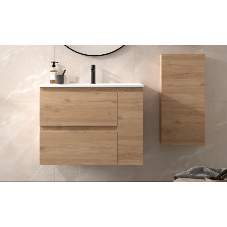 meuble salle de bains a suspendre de 80 cm