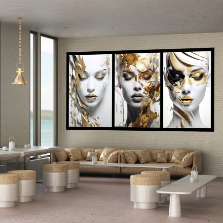 panel  decorativo cara de mujer