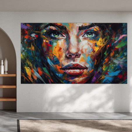 panel  decorativo con muchos colores vivos