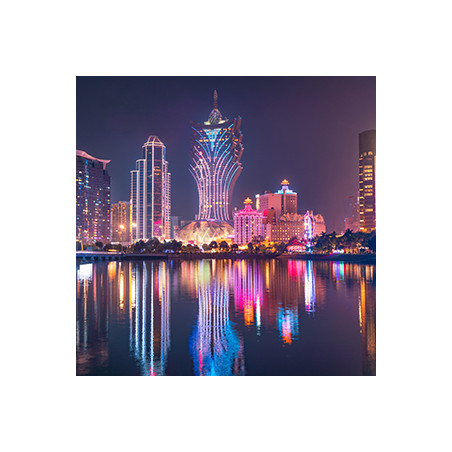 panel  decorativo ciudad iluminada de noche