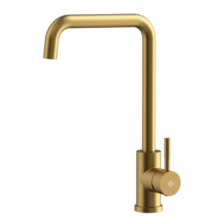 grifo cocina oro cepillado