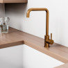 Mitigeur cuisine inoxydable CUIVRE  BROSSE