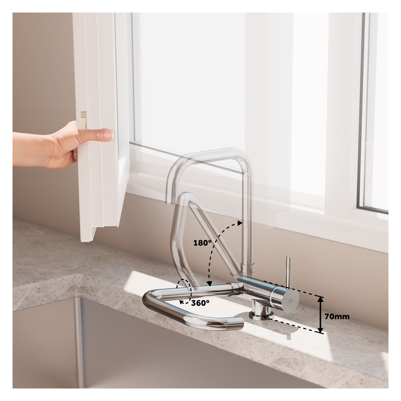 Folding tap
