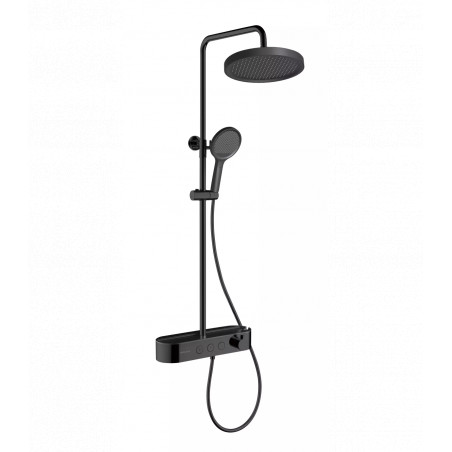 colonne de douche noire avec tablette telescopique au meilleur prix