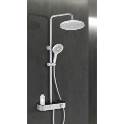 colonne de douche noire avec tablette telescopique au meilleur prix