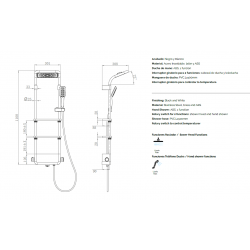 Columna de ducha de diseño