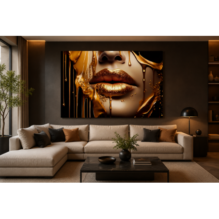panneau  mural levres de femme