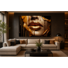 panel  decorativo labios de mujer