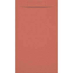 receveur de douche texture pierre couleur orange
