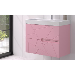 mueble de color rosa