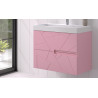 mueble de color rosa