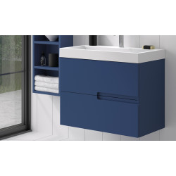 Moble de bany de color blau ocea
