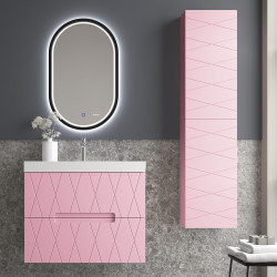 Mueble suspendu sous vasque de couleur noir