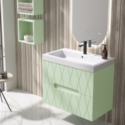 Mueble de baño color mint