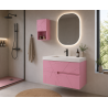 mueble de color rosa