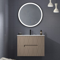 Mueble de baño suspendido color moka
