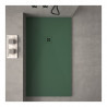 mueble de color verde oliva