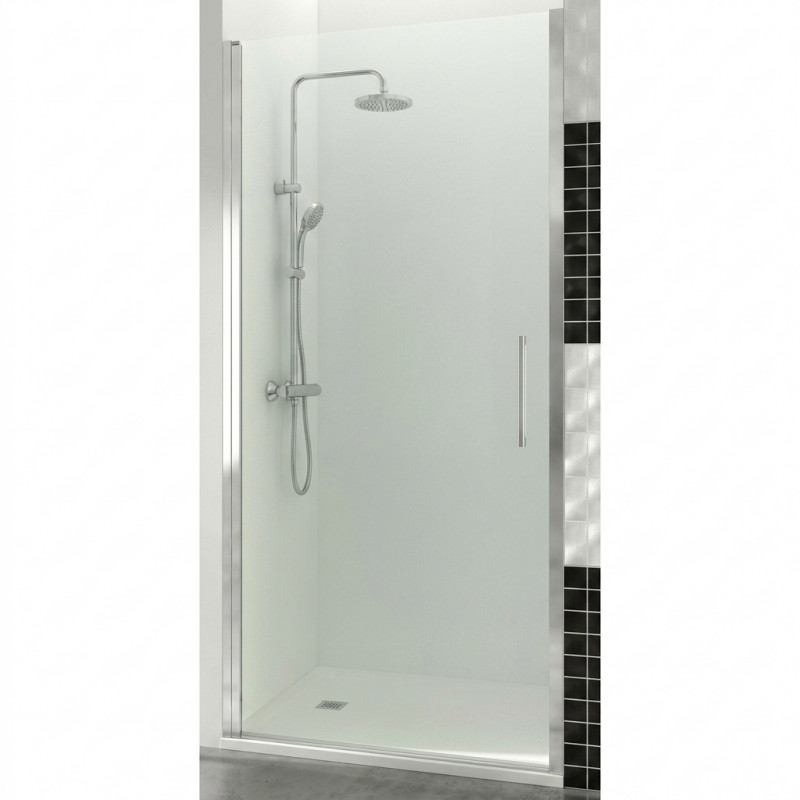black shower screen