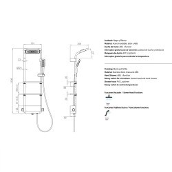 Columna de ducha de diseño