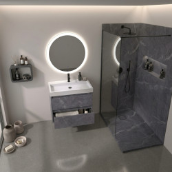 Marquina Bathroom Vanity & Shower Tray Set