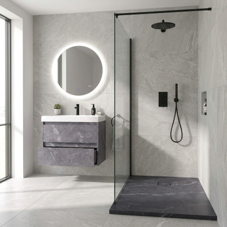 Marquina Bathroom Vanity & Shower Tray Set