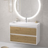Gold Bathroom Vanity & Shower Tray Set