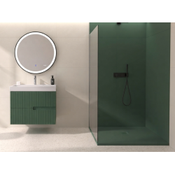 receveur de douche lisse de couleur turquoise