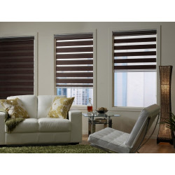 cortina enrollable marron