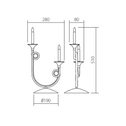 downlight 24 W white silver