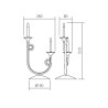 downlight 24 W white silver